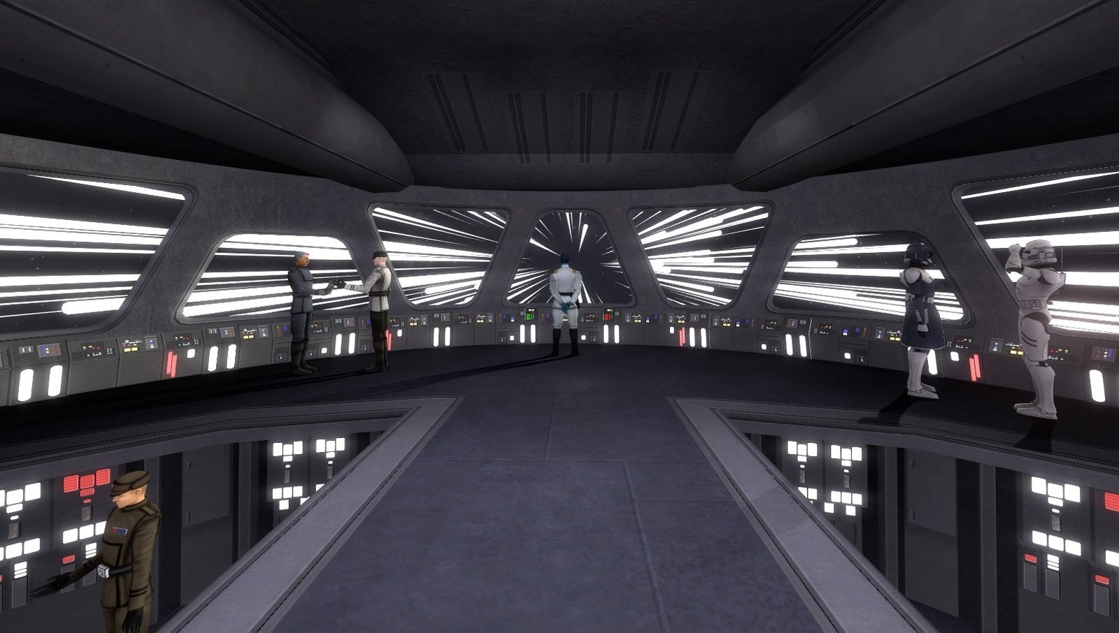 Puente de mando imperial en hiperespacio